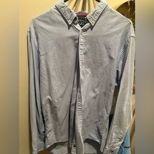 Zara Men’s Oxford Blue Button-Up Shirt SLIM FIT XL 36L Never worn.